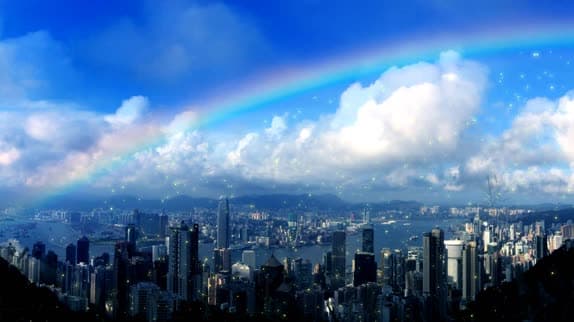 Motion Background - HK rainbow Gold Dust.wmv